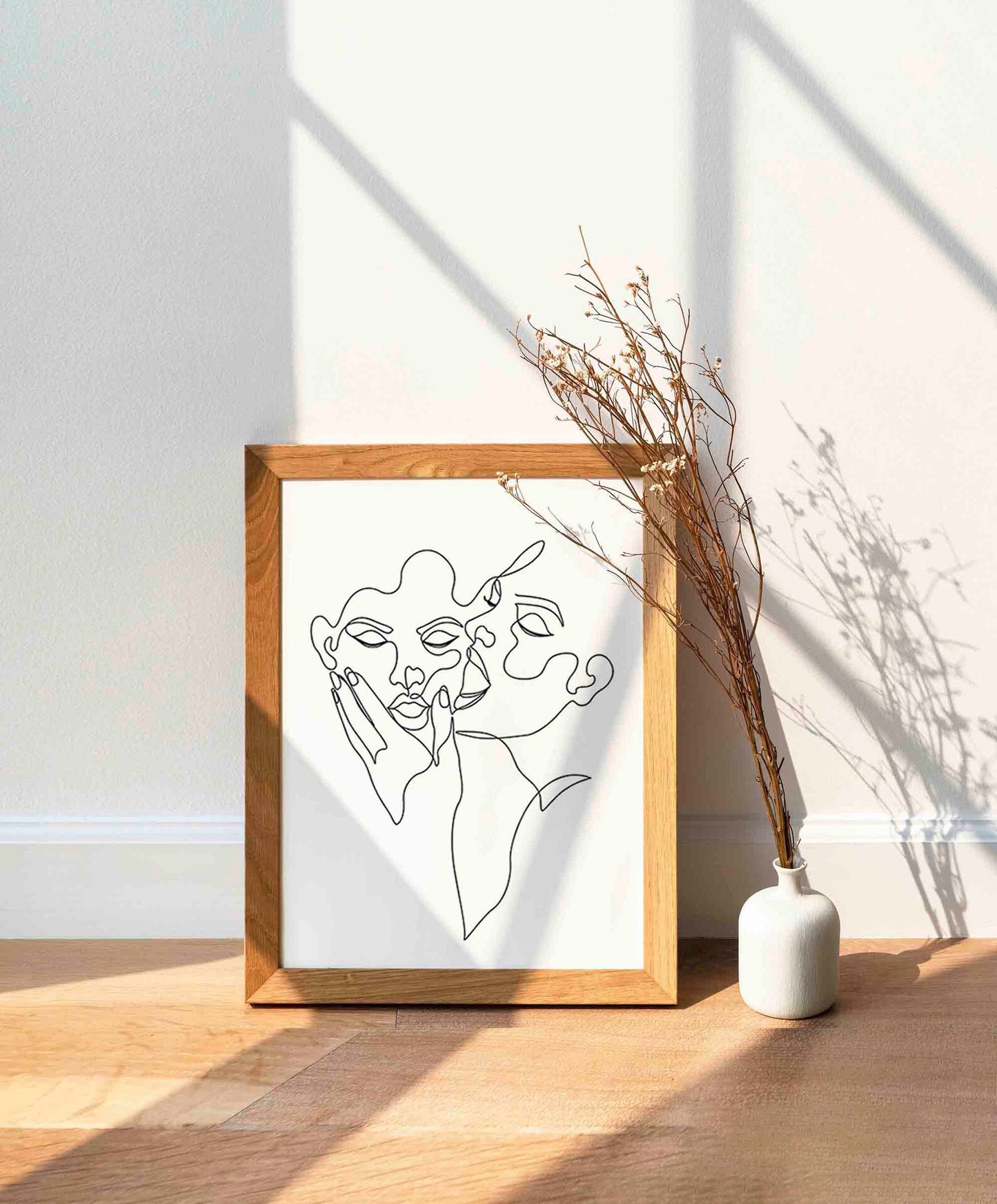 Be with you | Abstract kiss line art, Lesbian Art one line drawing, female Naked Print  LGBTQ Art Download