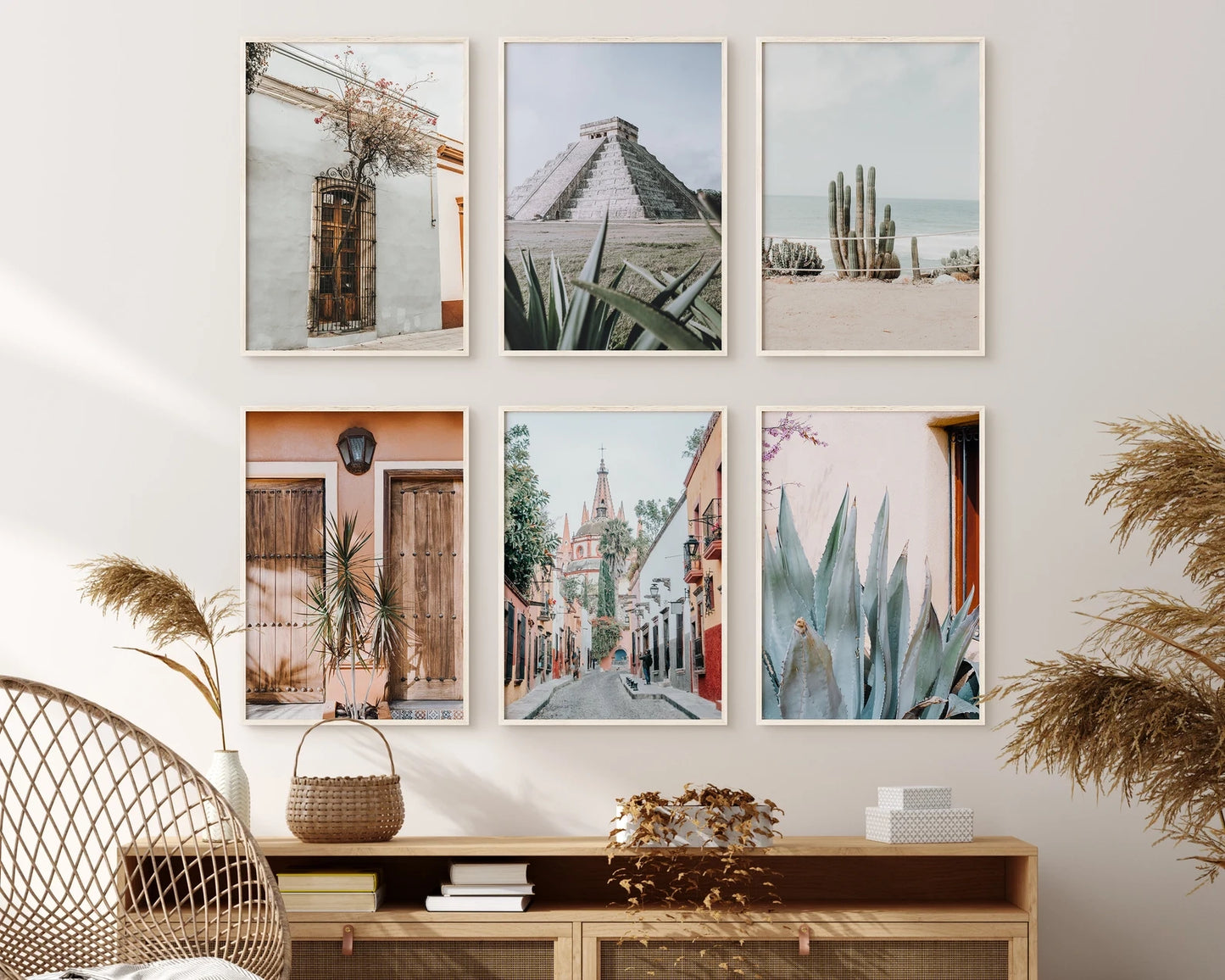 Mexico Cactus Photography Set of 6 Prints