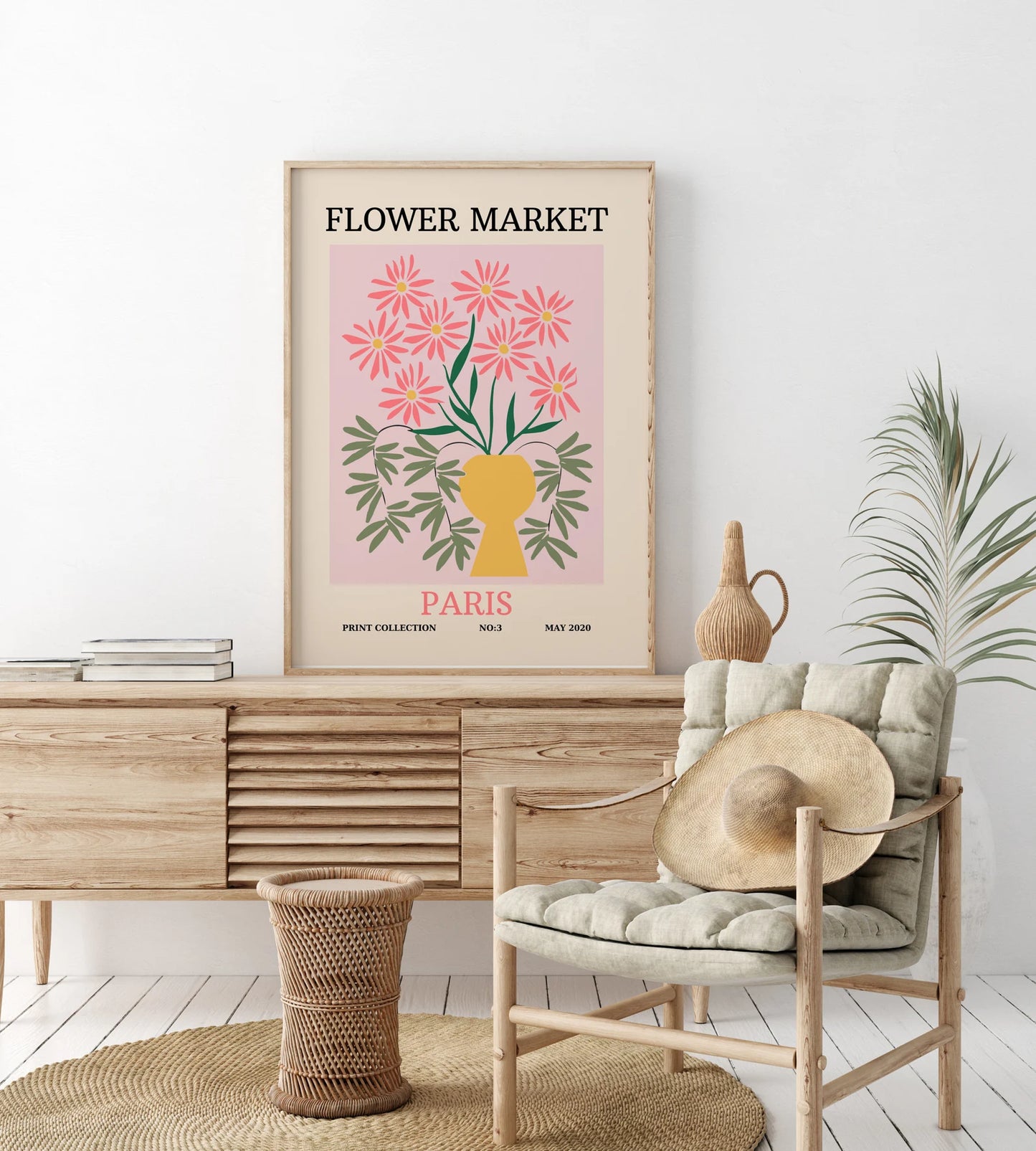 Flower Market Poster, Flower Market London Print, Digital Download, Paris Flower Market, Printable Poster, Florist Gift, Matisse Flower