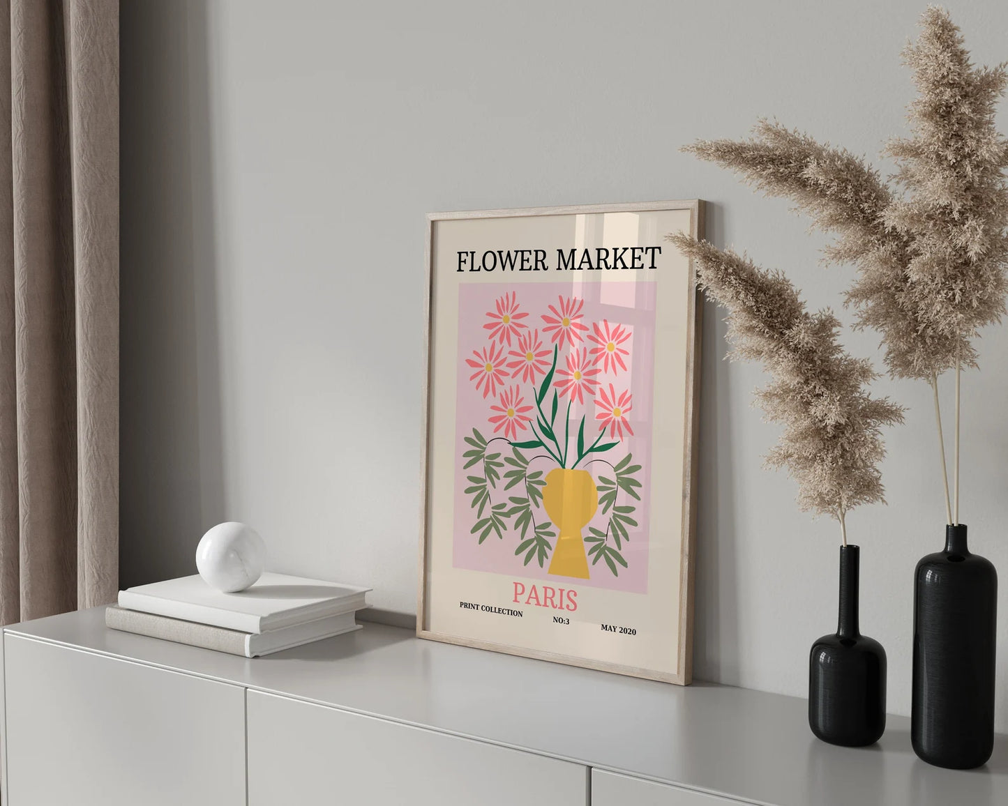 Flower Market Poster, Flower Market London Print, Digital Download, Paris Flower Market, Printable Poster, Florist Gift, Matisse Flower