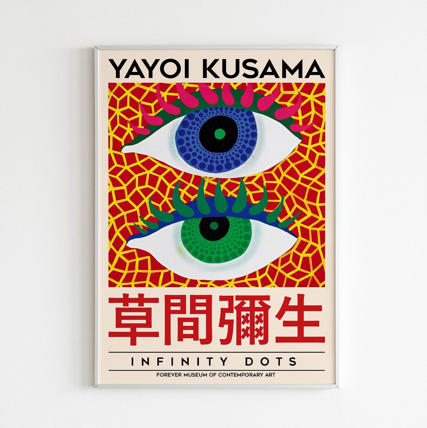 Yayoi Kusama Eyes Wall Art Print