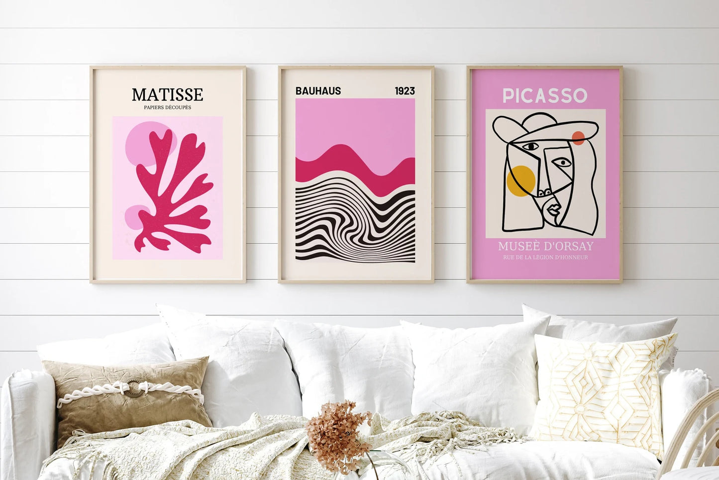 Gallery Wall Art Set Of 3, Picasso Print, Matisse Poster, Picasso Poster, Gallery Wall Bundle, Bauhaus Poster Set, Modern Wall Art, DIGITAL,