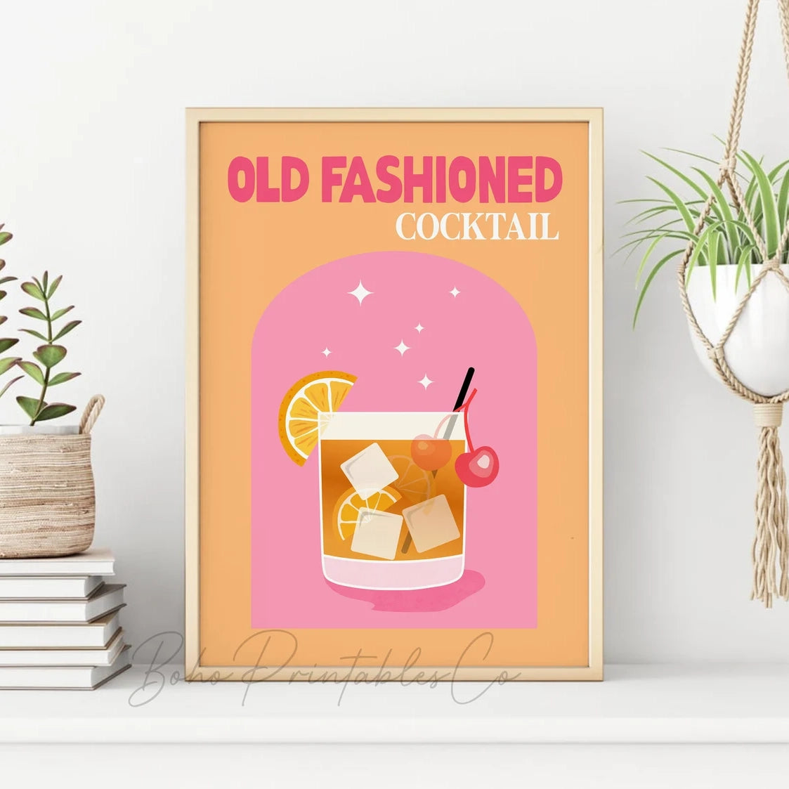 Old Fashioned Cocktail Wall Art