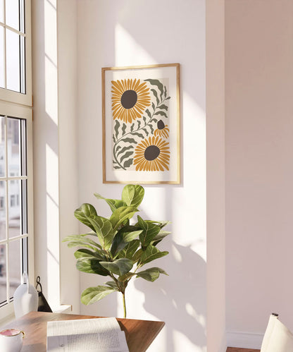 Minimal Botanical Floral Painting Digital Download Matisse Flower Printable Wall Art Abstract Poster Download Neutral Botanical