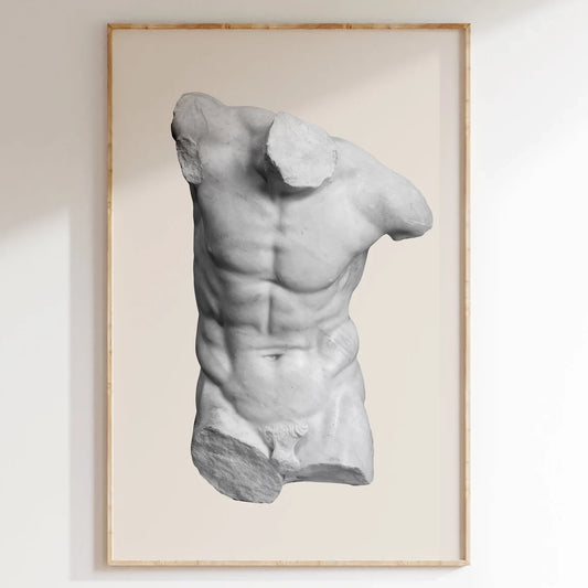 Male Torso Statue Print Digital download