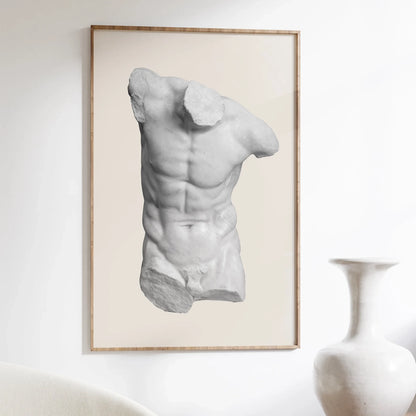 Male Torso Statue Print Digital download