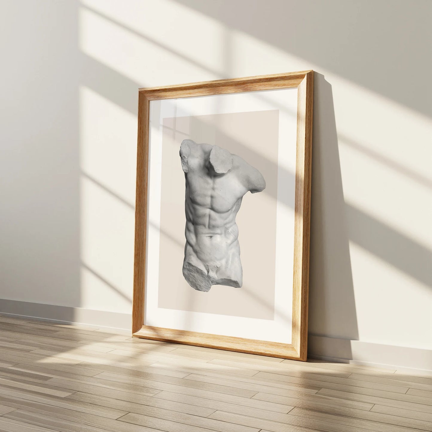 Male Torso Statue Print Greek Mythology Art