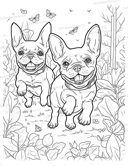 French Bulldog Coloring Book, Frenchies, Coloring Pages Printable PDF ... French Bulldog Coloring Book, Frenchies, Coloring Pages Printable PDF ...