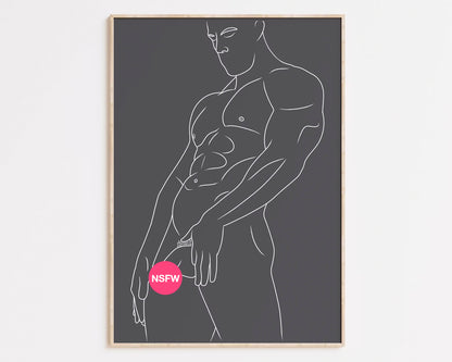 Your Daddy | Gay Art, Gay Couple, Gay Print Poster, Home Decor Wall Art, Gay Painting, Gay Gifts, LGBTQ+ Wall Poster