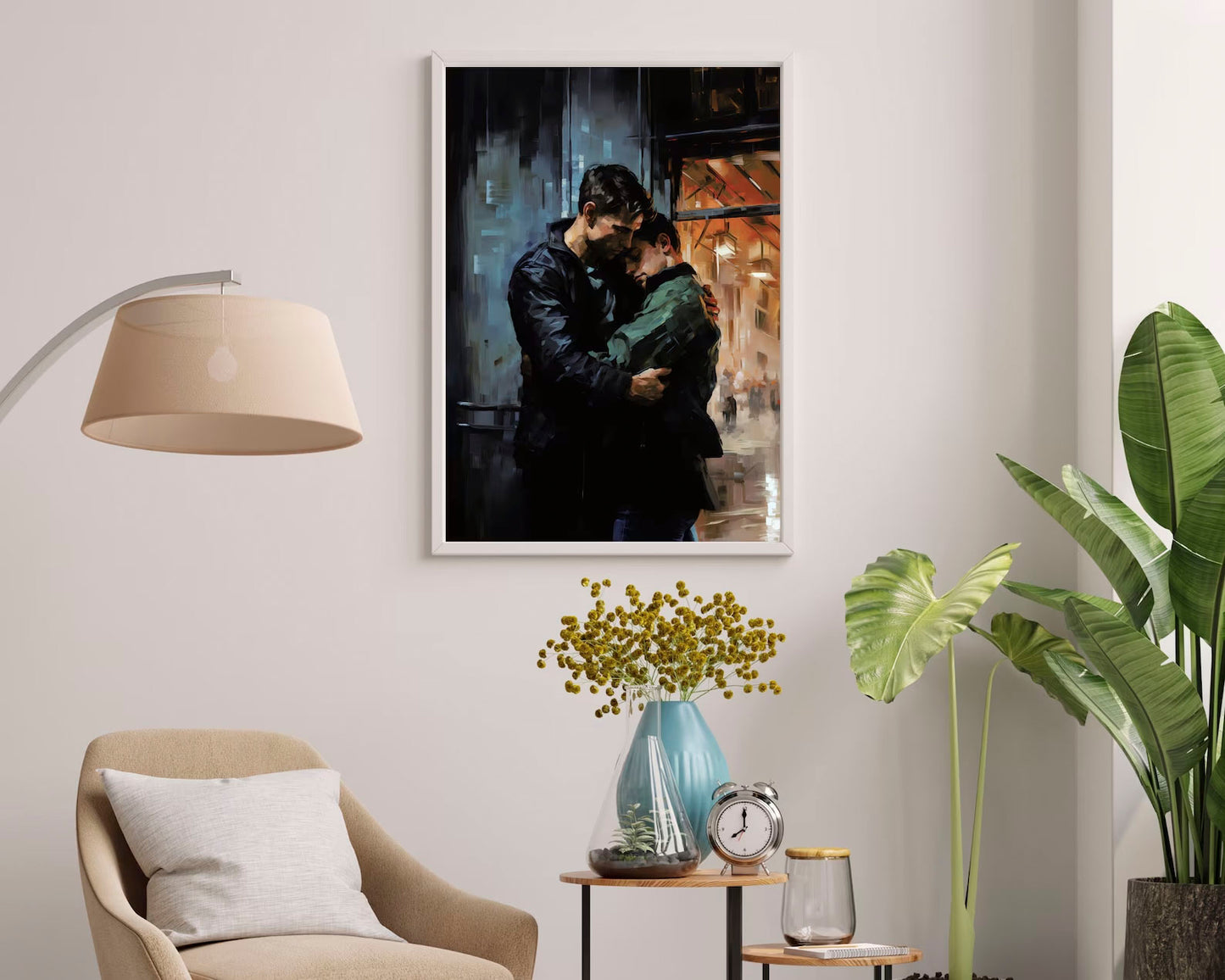 We Belong - Gay Love Male Couple Painting
