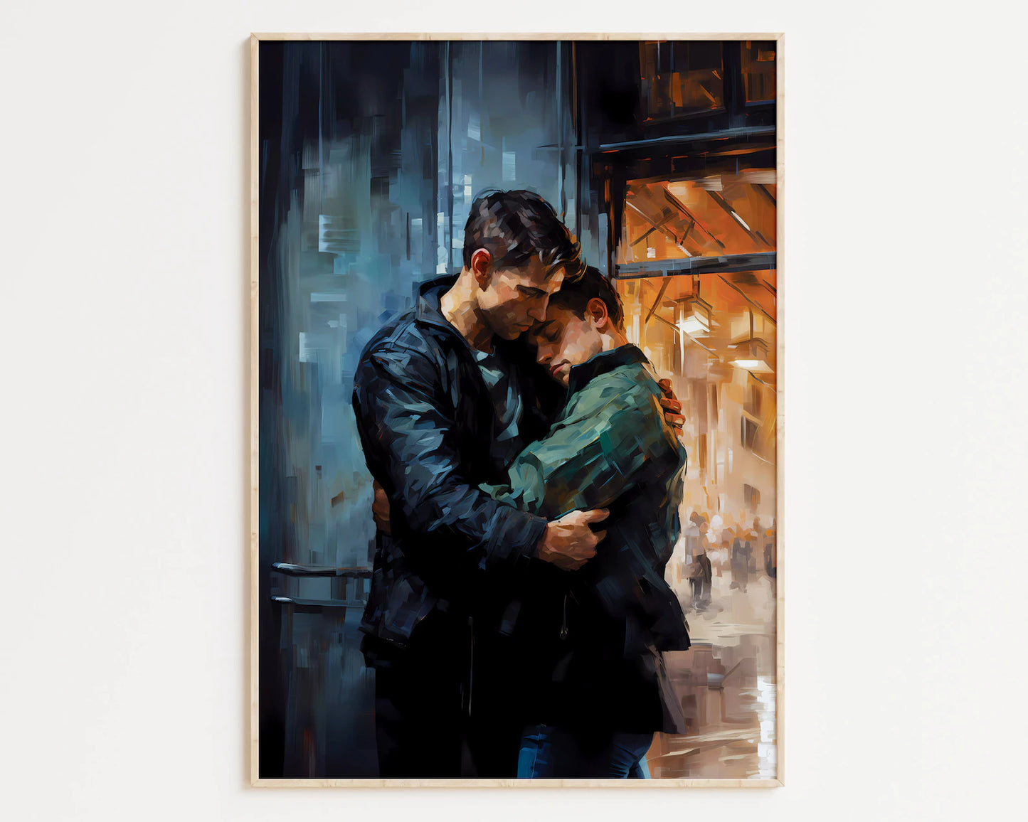 We Belong | Gay Love Male Couple Painting Art Print