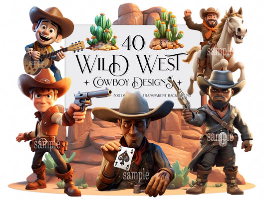 Wild Wild West Cowboy Clipart