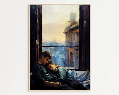 Embrace Dreams | Gay Romance Painting Art Print