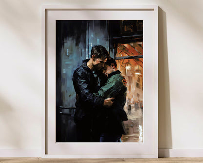 We Belong | Gay Love Male Couple Painting Art Print