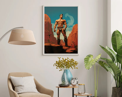 Mars Hero | Gay Art, Gay Couple, Home Decor Wall Art Download