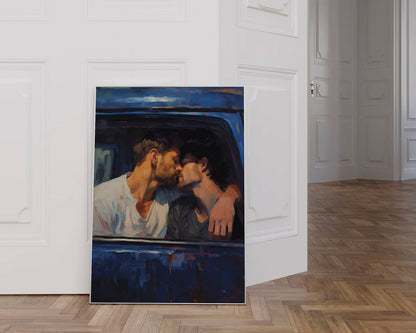 Getaway Car | Gay Couple Painting Digital Download