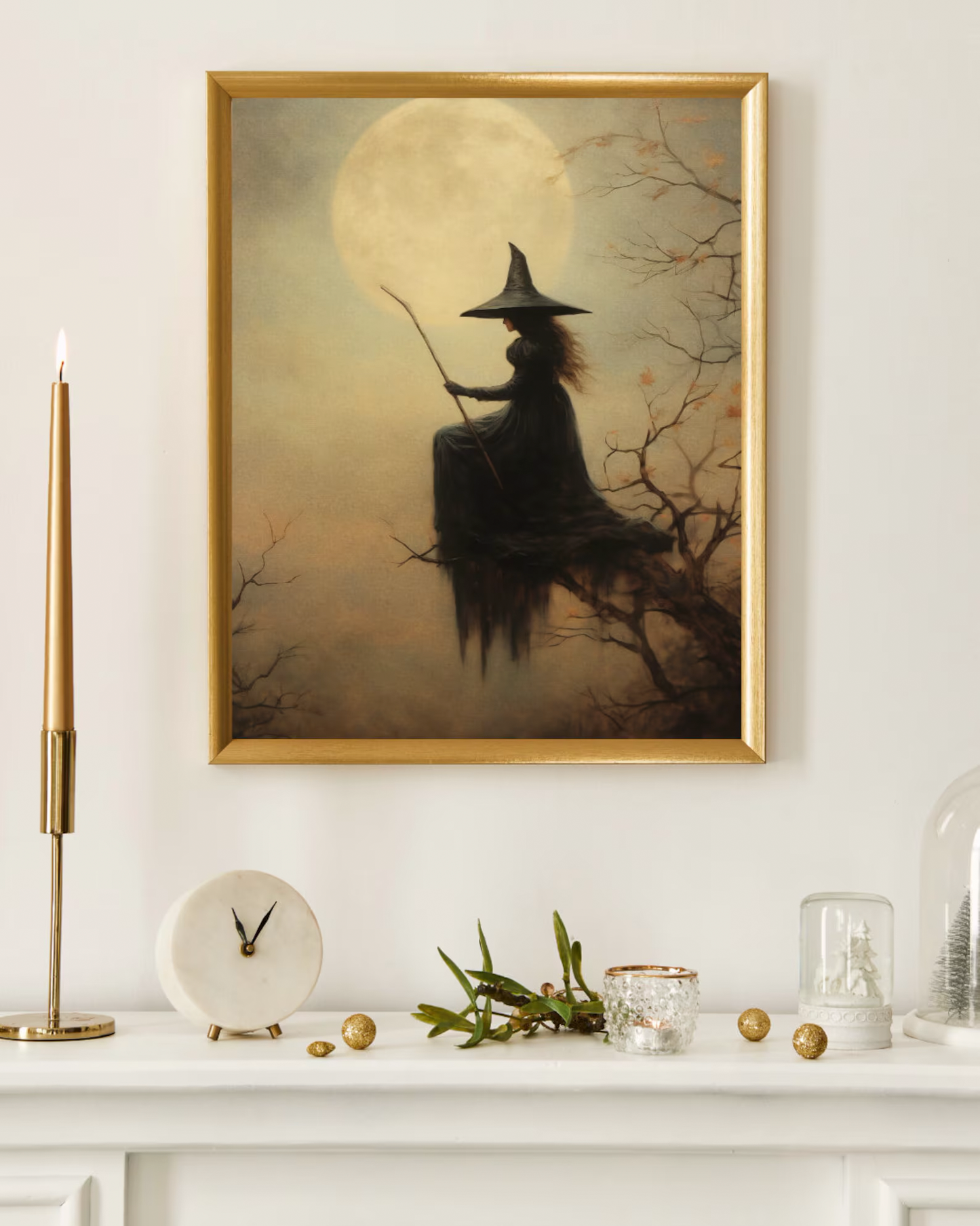 Vintage Witch Wall Art Poster