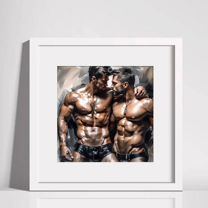Male Couple Gay Couple Art Print Digital Download