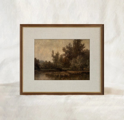 Vintage Landscape Moody Fall Wall Art Poster