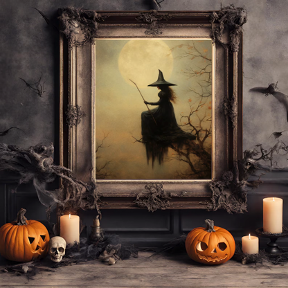 Vintage Witch Wall Art Poster