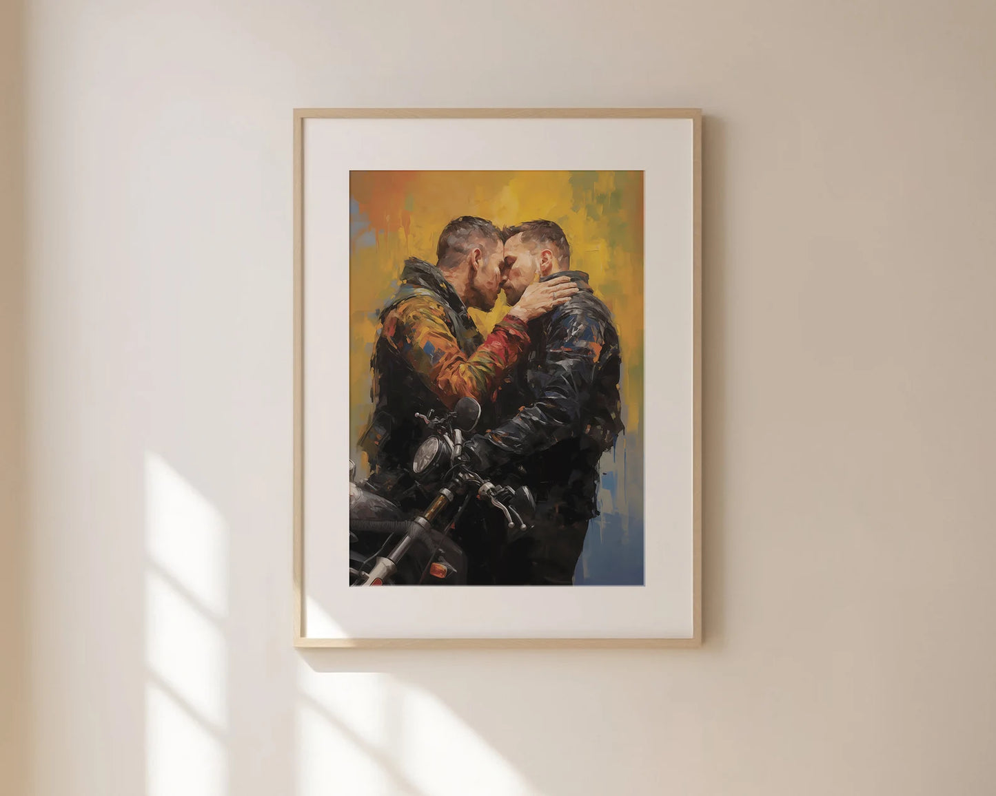 Ride Lovers | Gay Art, Gay Couple, Wall Art Download