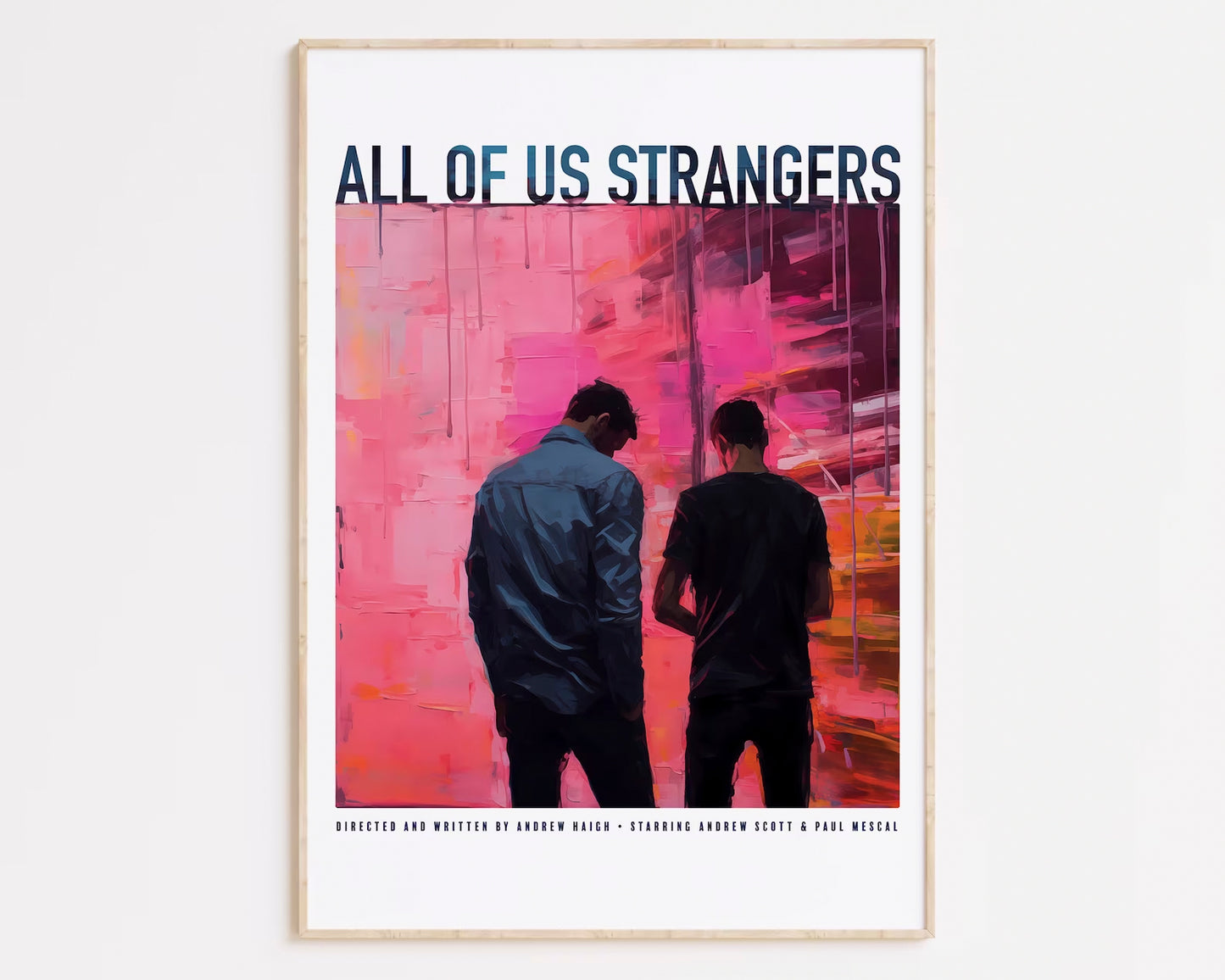 All of Us Strangers Inspired Poster Queer Art, LGBTQ+ Gay Art Download