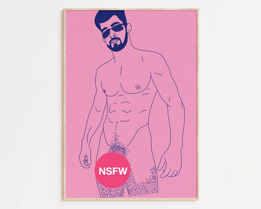 Mister Big | Gay Art, Gay Couple, Gay Print Poster, Home Decor Wall Art, Gay Painting, Gay Gifts, LGBTQ+ Wall Poster