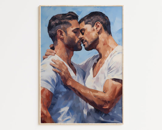 Habeeb - Gay Art, Gay Couple, Gay Pride Home Decor Wall Art Download