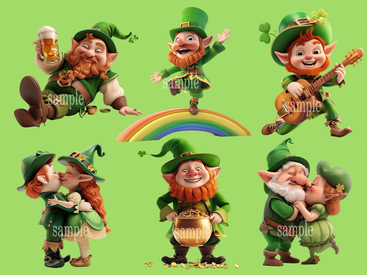 Leprechaun Clipart Bundle St Patrick’s Day Clipart