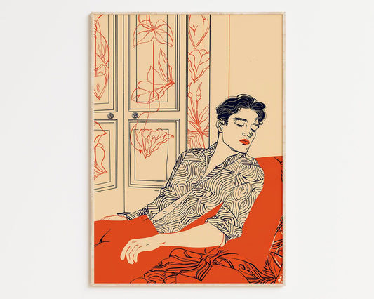 Dorian | Home Decor, Gay Art Print Poster