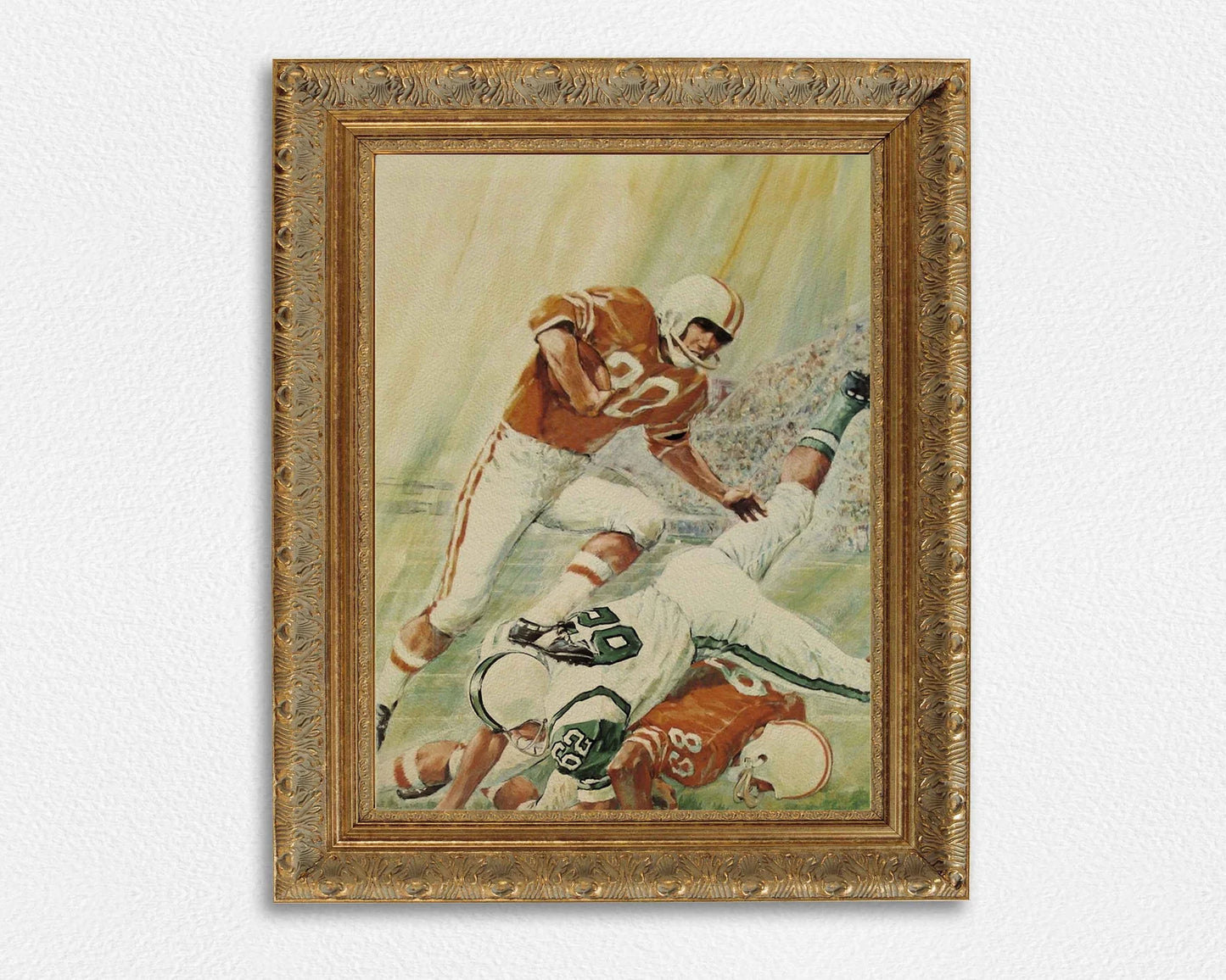 Vintage Football Wall Art Poster