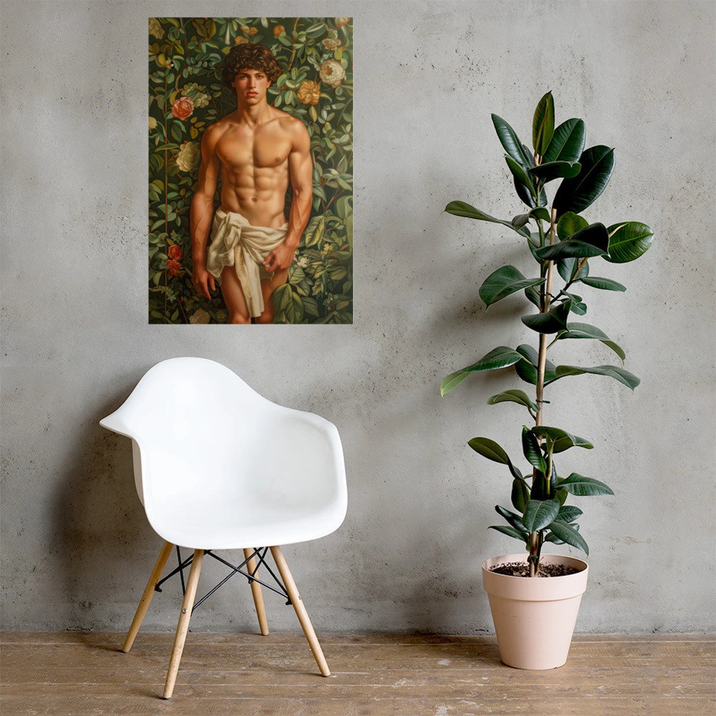 Eden's Adonis Painting, Male Portrait | Digital Download