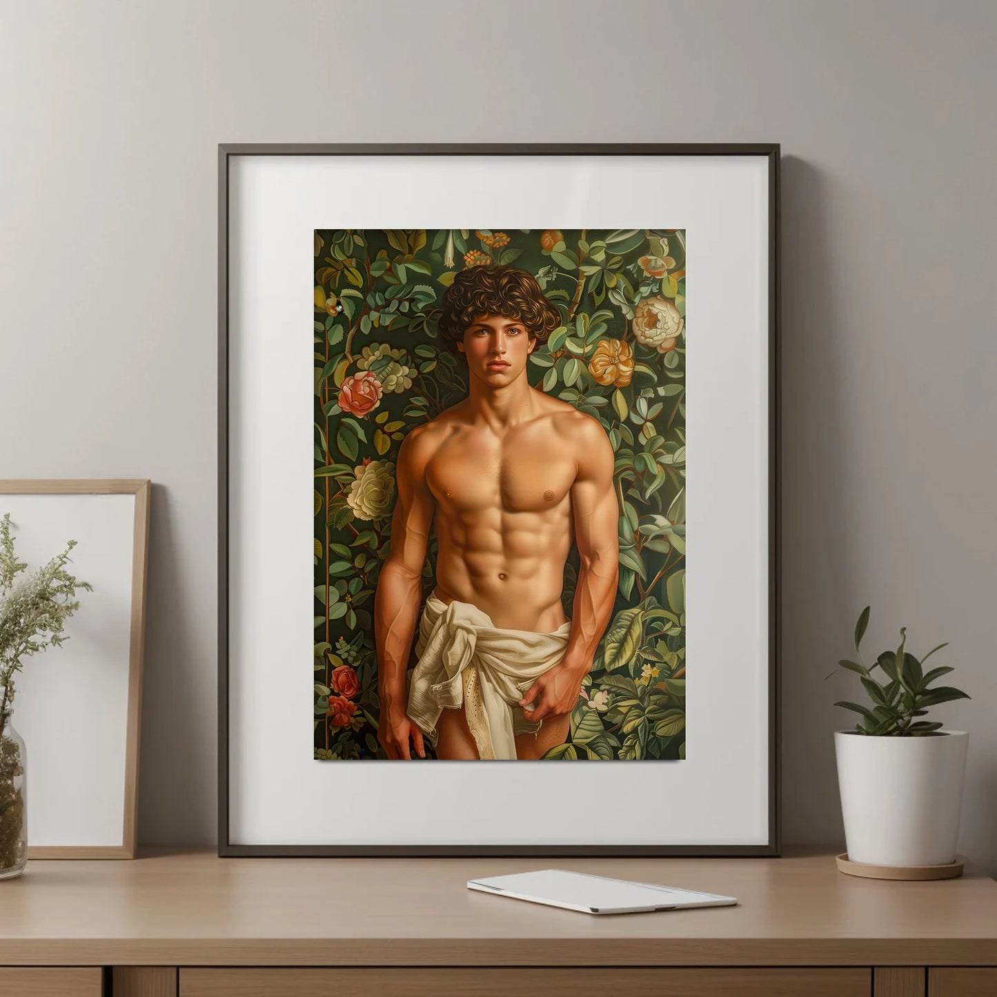 Eden's Adonis Painting, Male Portrait | Digital Download