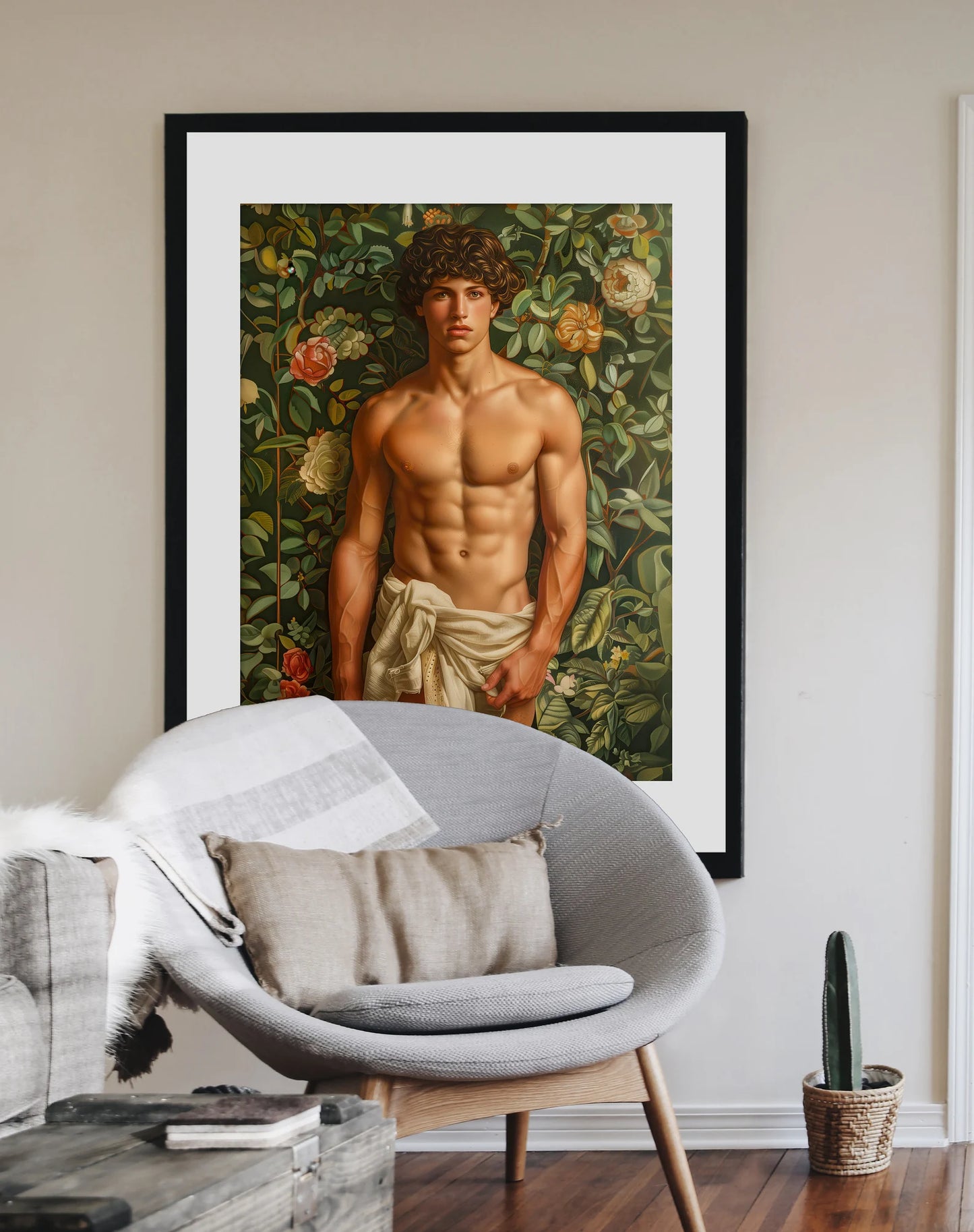 Eden's Adonis Painting, Male Portrait | Digital Download