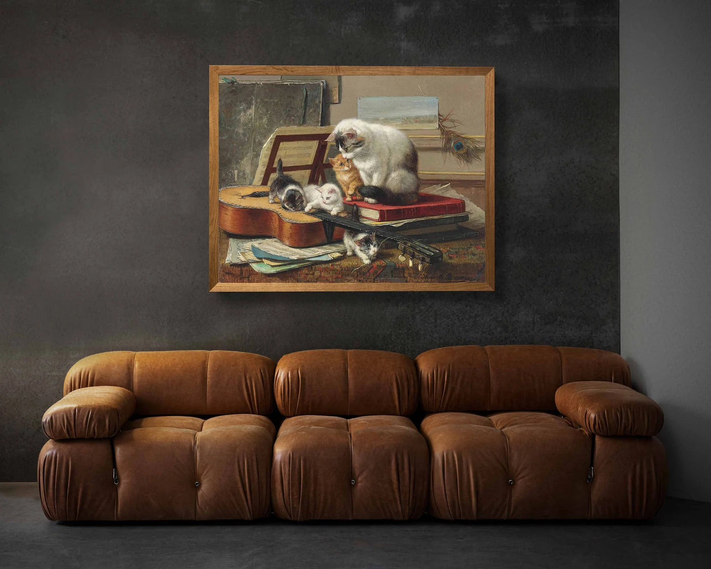 Cat Nursery Art Vintage Painting Wall Art Poster, Cat Lover Gifts