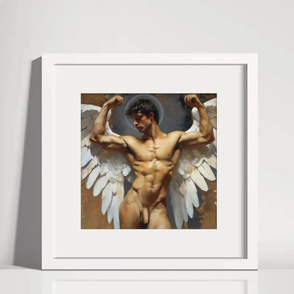 Angelic Male Muscle Man Figure - Canvas Wall Art