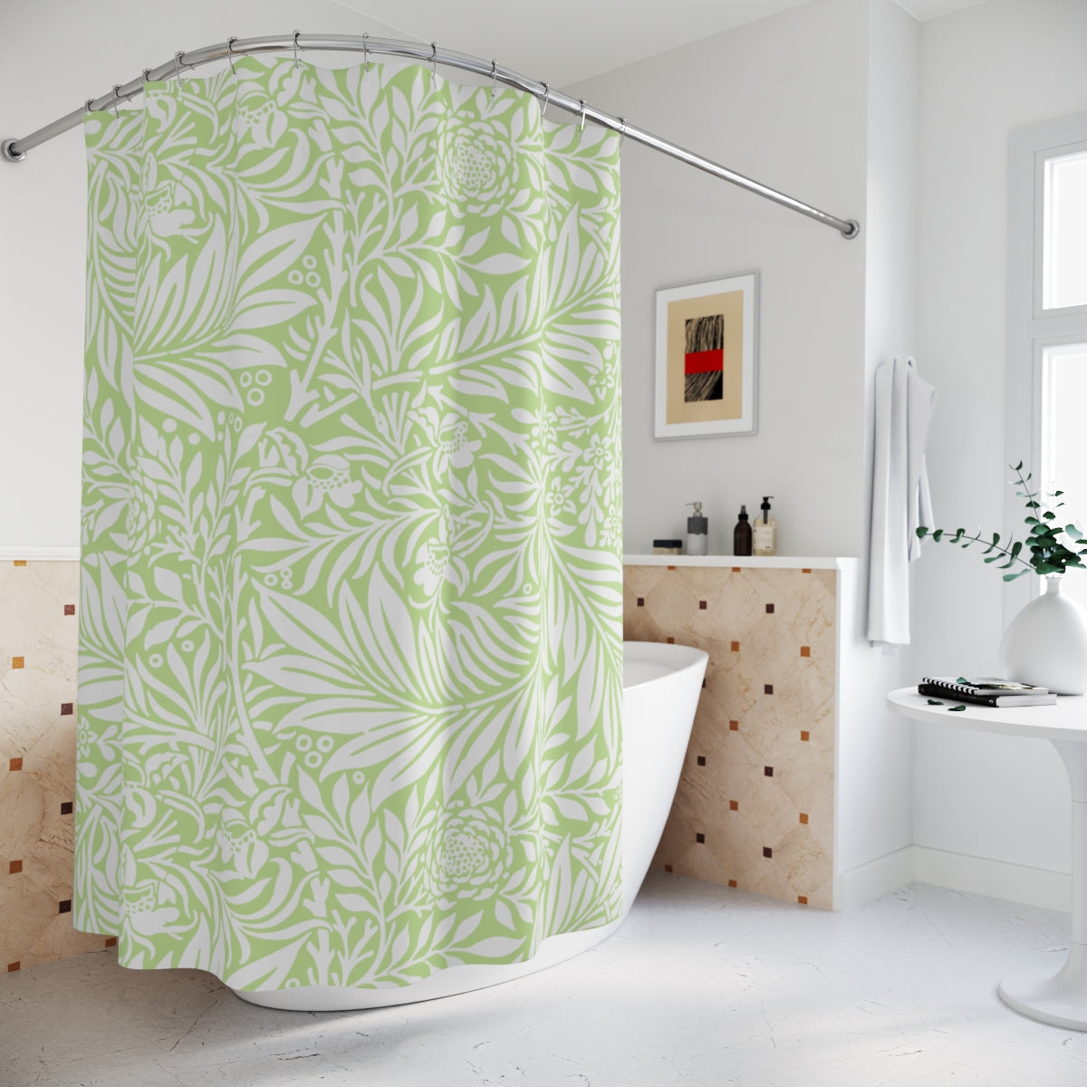 Floral Shower Curtain William Morris Inspired (5 colors)