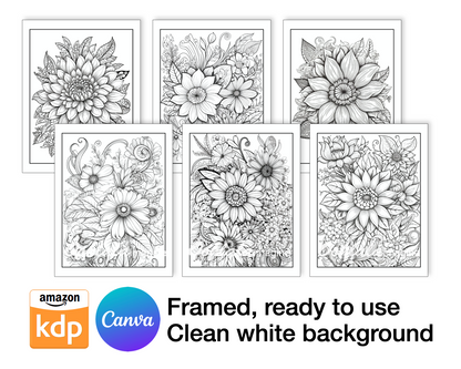 100 Floral Coloring Pages for Stress-Relieving and Relaxation