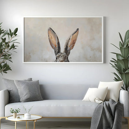 Bunny Ears Painting, Frame TV Art Wallpaper