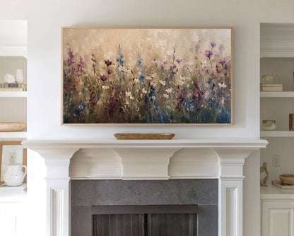 Abstract Wildflowers Frame TV Art, Wallpaper