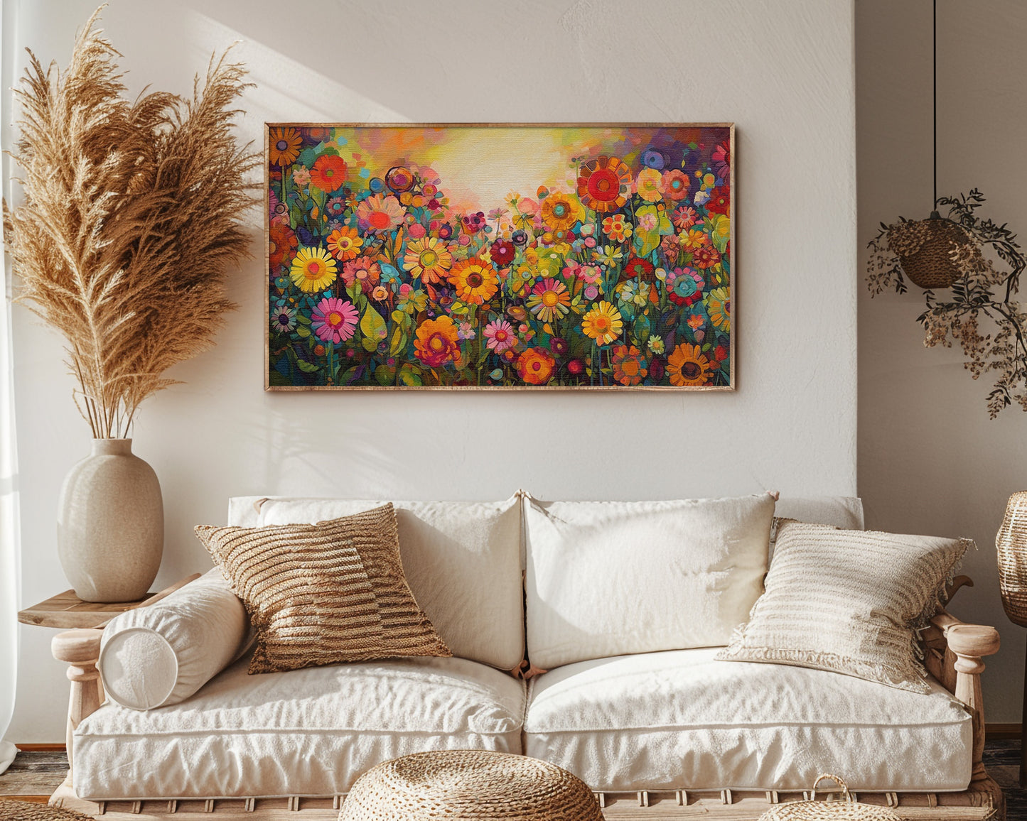 Flower Botanical Painting Frame TV Art Wallpaper