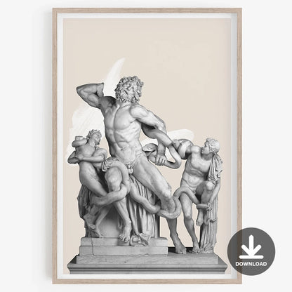 Laocoön and His Sons Printable Wall Art Download