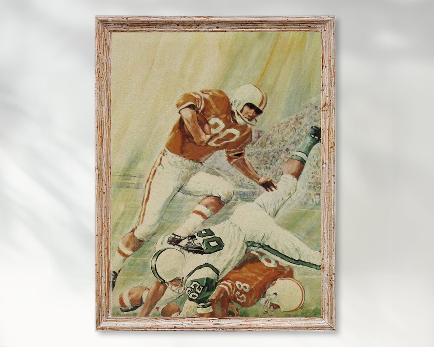 Vintage Football Wall Art Poster