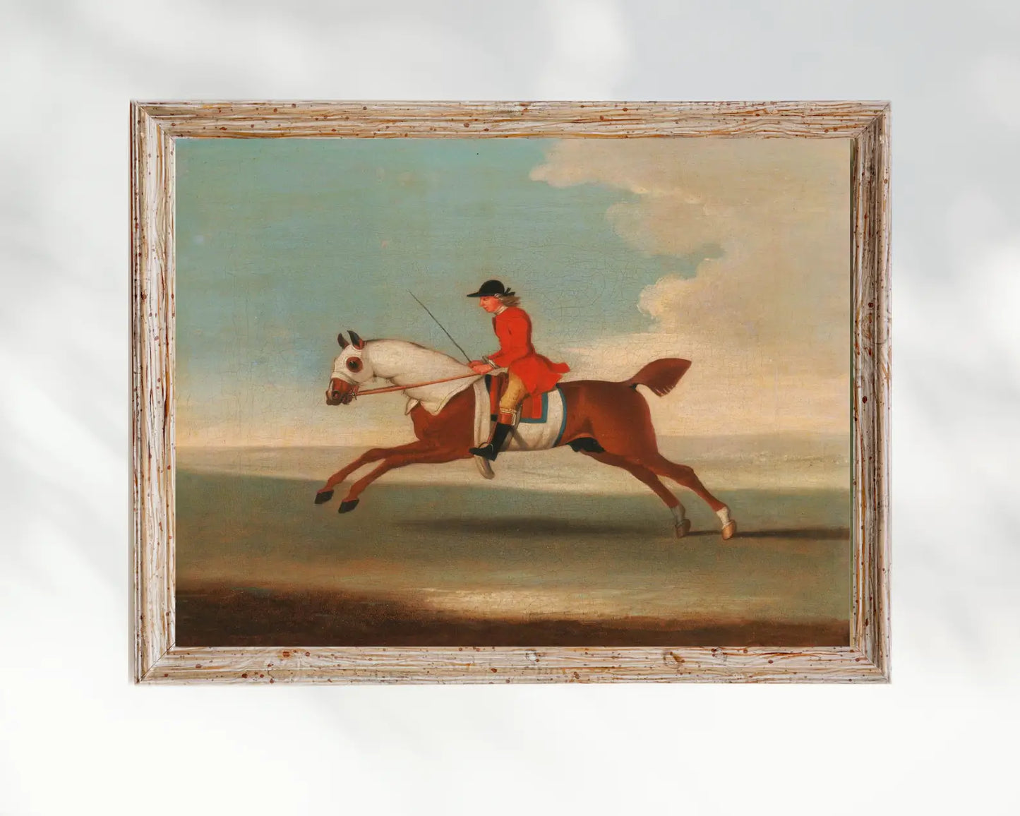 Horse Rider Vintage Painting Art Print, Equestrian Wall Art Poster – XY  ELEMENT, image size:1445x1156
