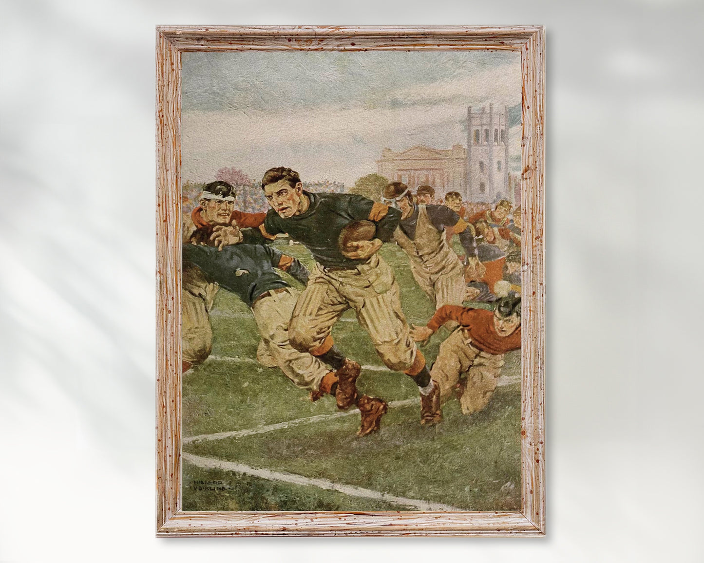 Football Vintage Art Print Sports Wall Art Poster