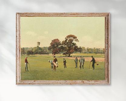 Golf Vintage Painting Wall Art Poster