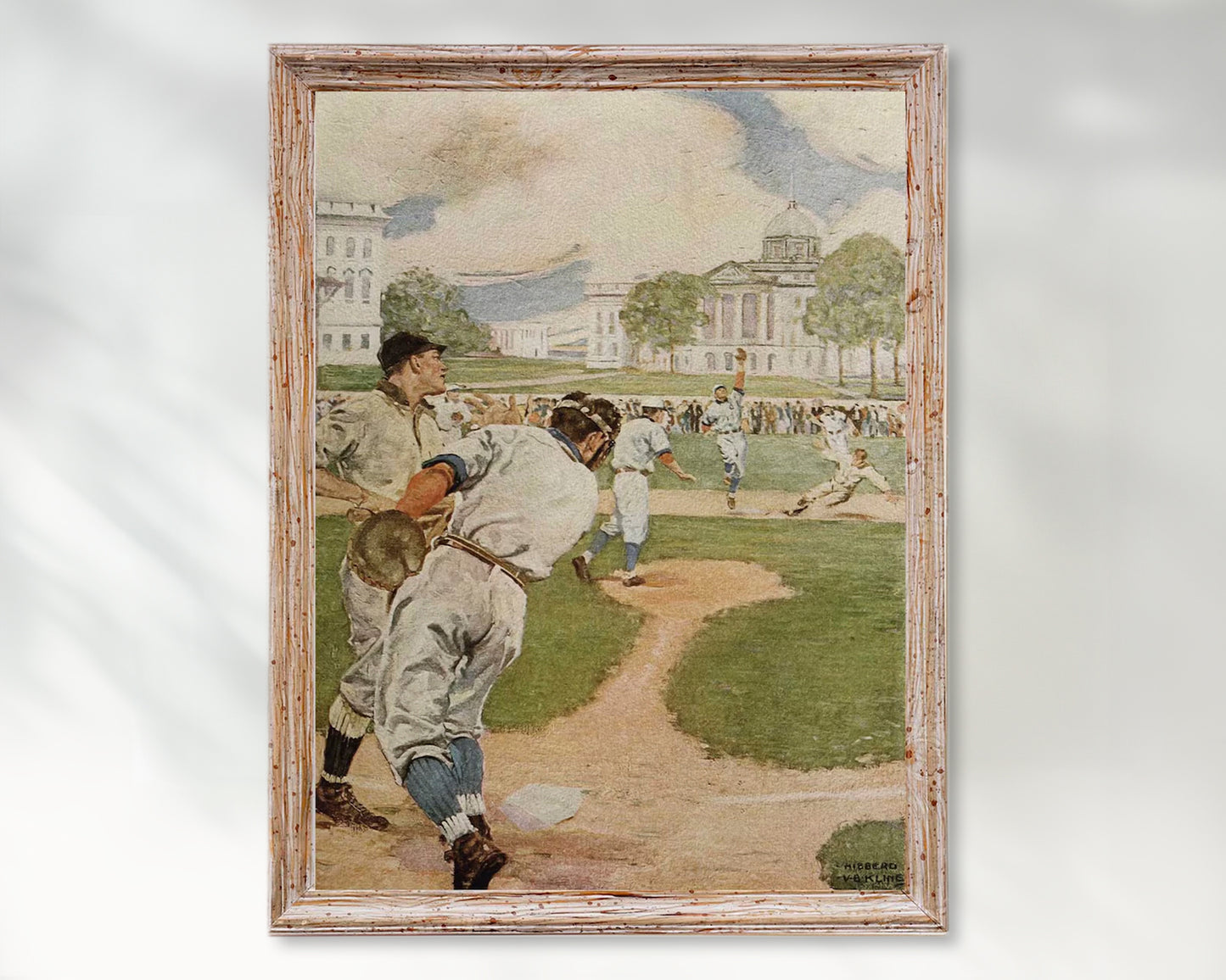 Baseball Art Print Vintage Wall Art Poster