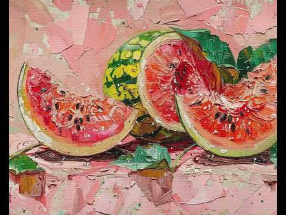 Watermelon Painting Frame TV Art, Wallpaper