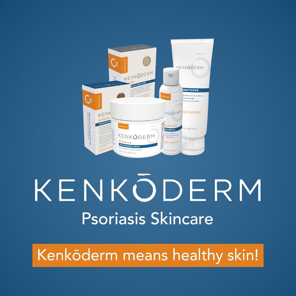 乾癬專用 美國 Kenkoderm 死海礦物鹽護膚皂、摩洛哥堅果油、3%水楊酸、維生素E