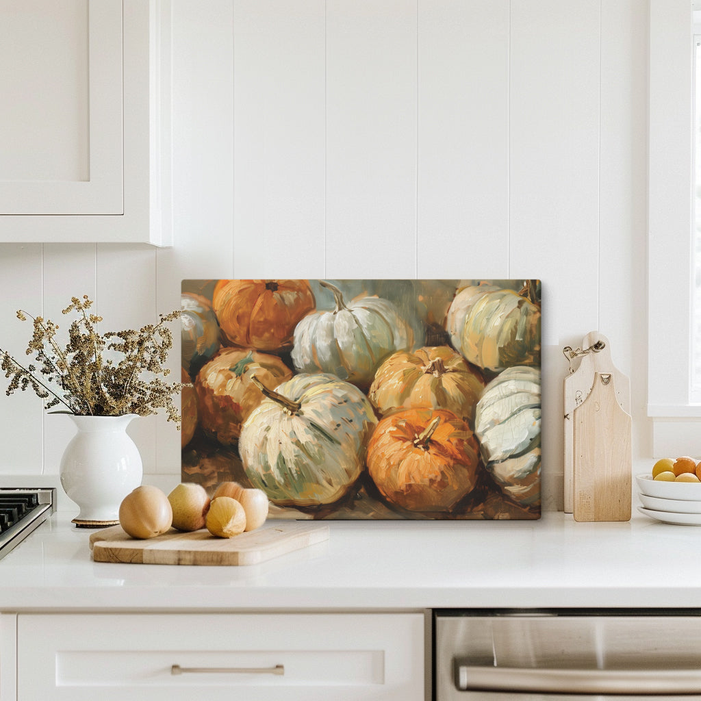 Autumn Pumpkins Oil Painting – Canvas Wall Art